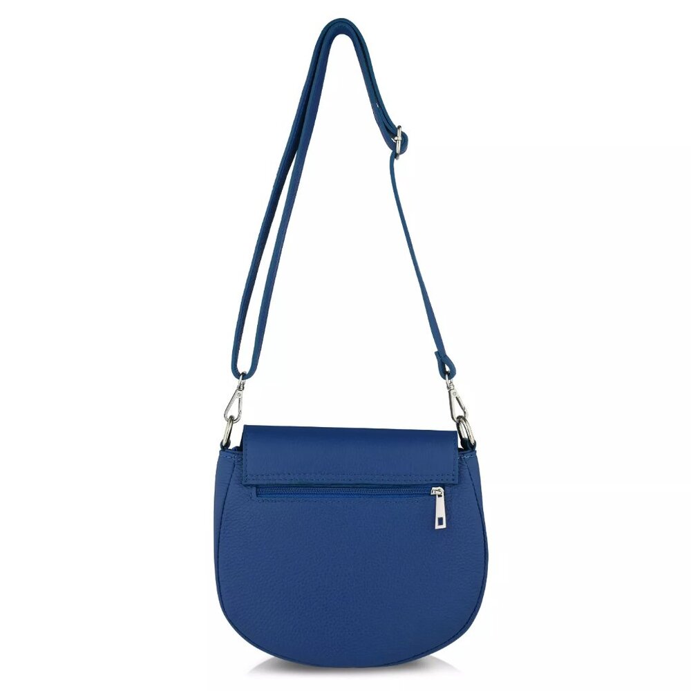 BLUE LEATHER HANDBAG - Picture 2 of 4